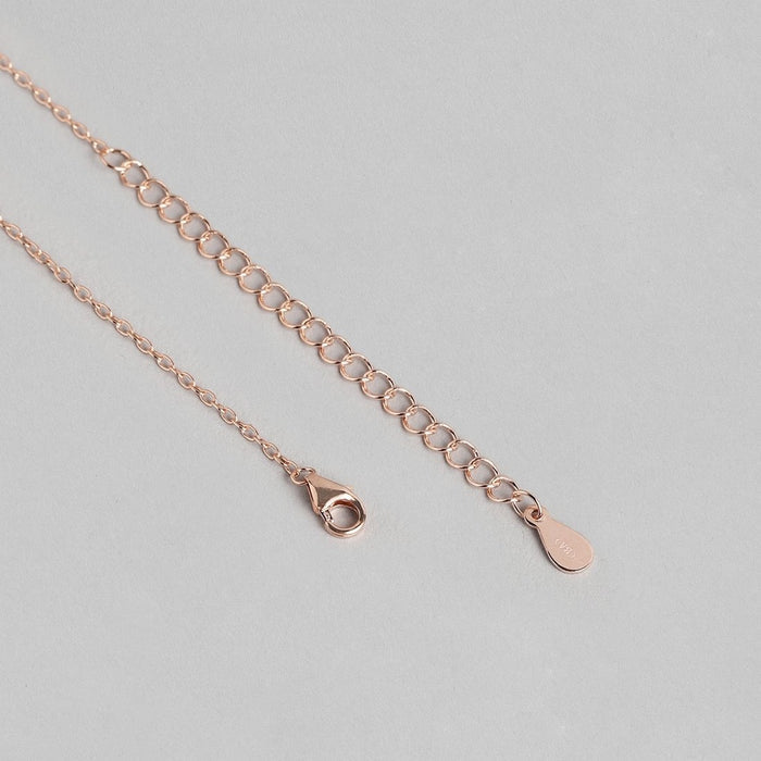 Radiance Rose gold-Plated Cubic Zirconia Sterling Silver Necklace Chain
