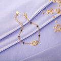 Radiant Adjustable CZ Gold-Plated 925 Sterling Silver Bracelet