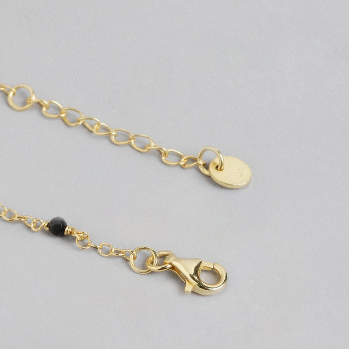 Radiant Adjustable CZ Gold-Plated 925 Sterling Silver Bracelet