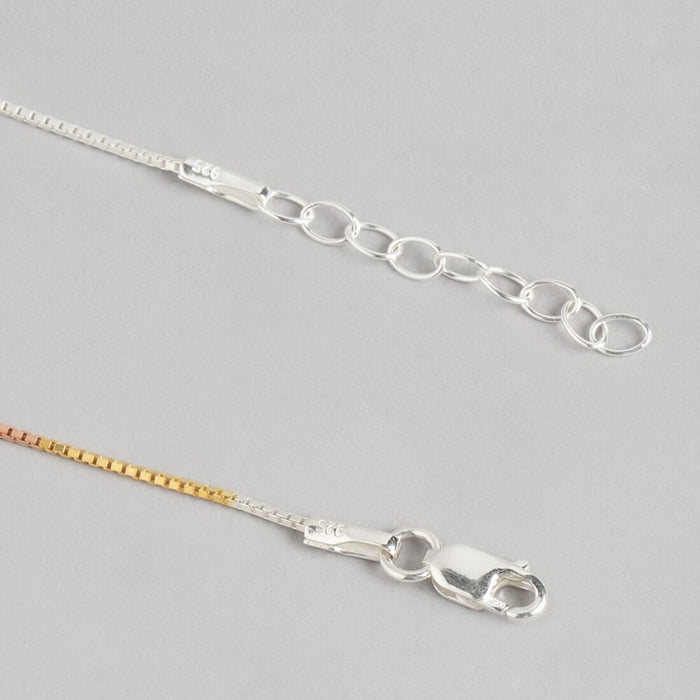 Radiant Allure 925 Sterling Silver Tri-Color Plated Bracelet