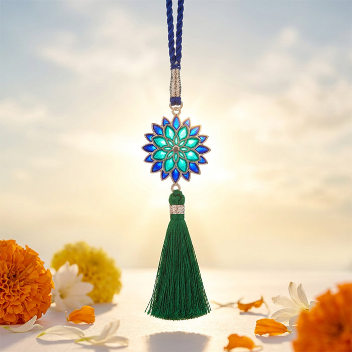 Radiant Bloom Rhodium Plated 925 Silver Lumba