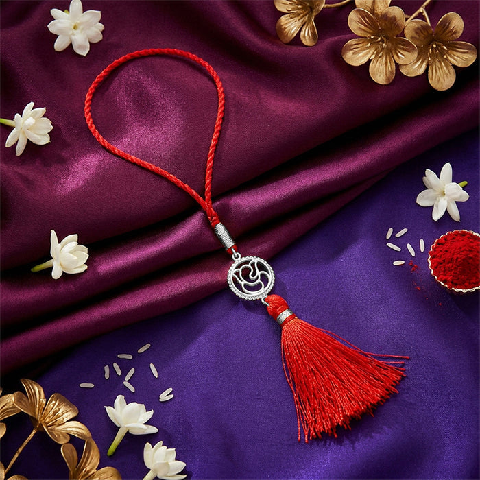 Radiant Bloom Rhodium Plated 925 Silver Lumba