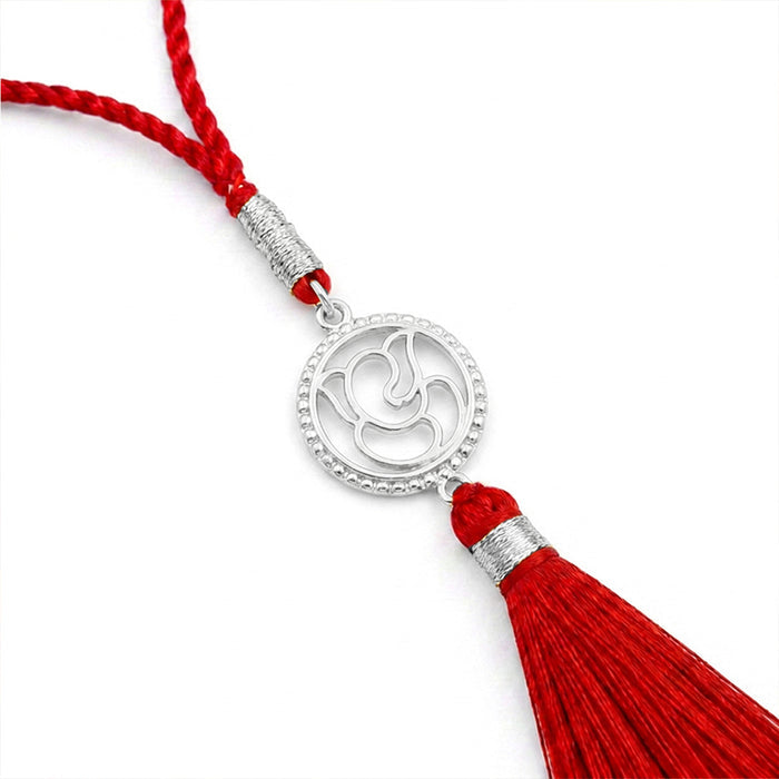 Radiant Bloom Rhodium Plated 925 Silver Lumba