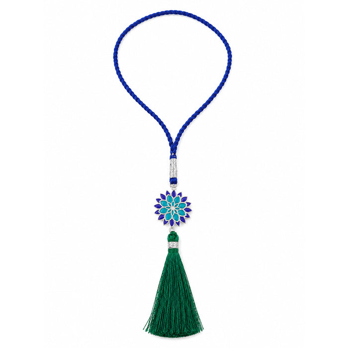 Radiant Bloom Rhodium Plated 925 Silver Lumba