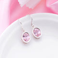 Radiant Brilliance Rhodium-Plated CZ 925 Sterling Silver Earrings
