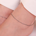Radiant Charms Silver-Plated 925 Sterling Silver Anklet