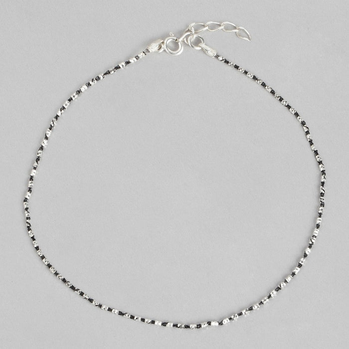 Radiant Charms Silver-Plated 925 Sterling Silver Anklet