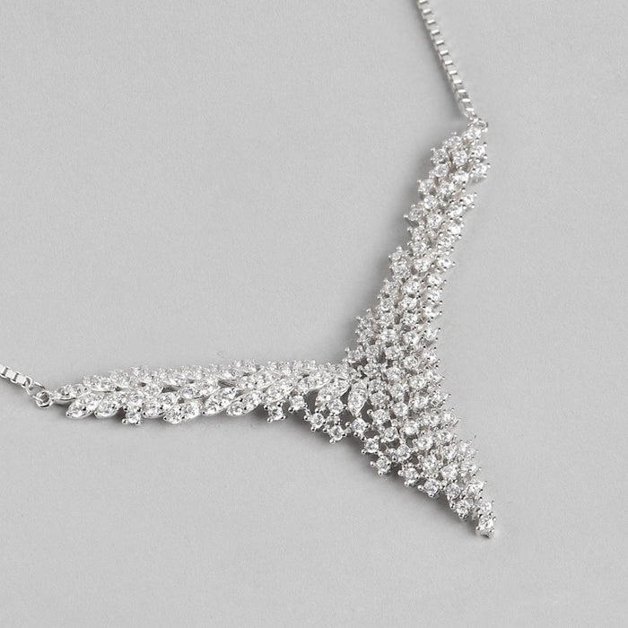 Radiant CZ 925 Sterling Silver Necklace