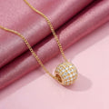 Radiant Dome Gold Plated 925 Silver Necklace
