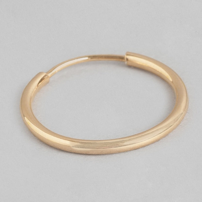 Radiant Duo 925 Sterling Silver Rose Gold-Plated Double Hoop Earrings Set
