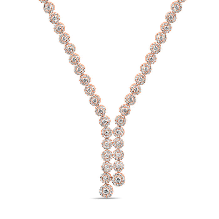 Radiant Elegance Rose Gold Plated 925 Sterling Silver Jewellery Set
