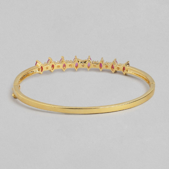 Radiant Fusion Gold-Plated 925 Sterling Silver Bracelet with Cubic Zirconia and Color Stones