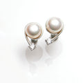 Radiant Fusion Rhodium Plated 925 Silver Stud Earrings