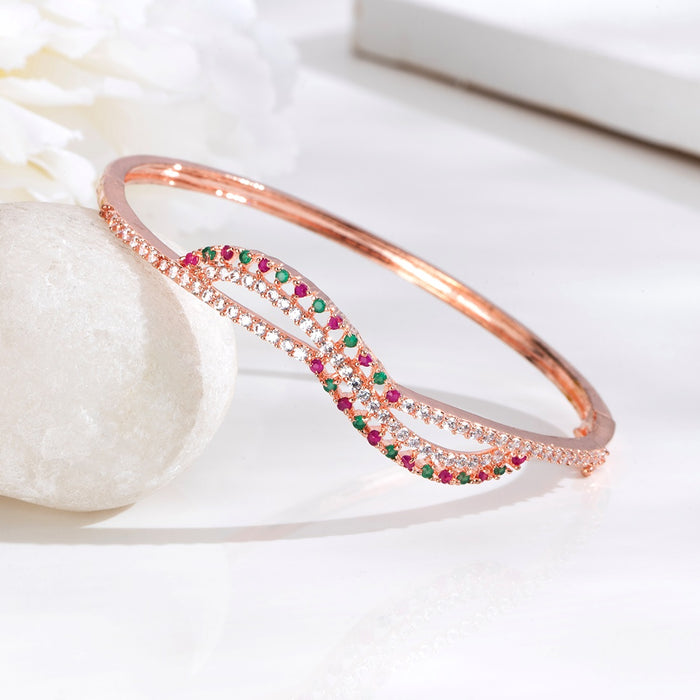 Radiant Glow Rose Gold Plated 925 Sterling Silver Bracelet