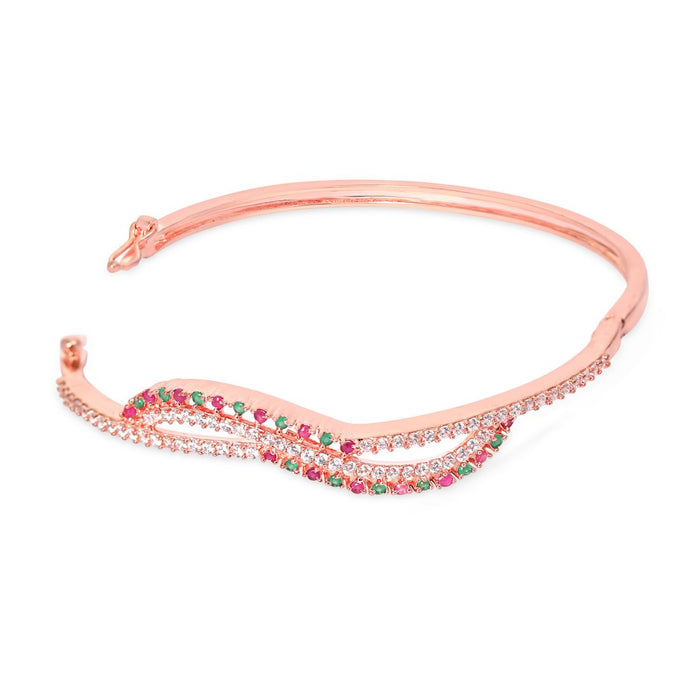 Radiant Glow Rose Gold Plated 925 Sterling Silver Bracelet