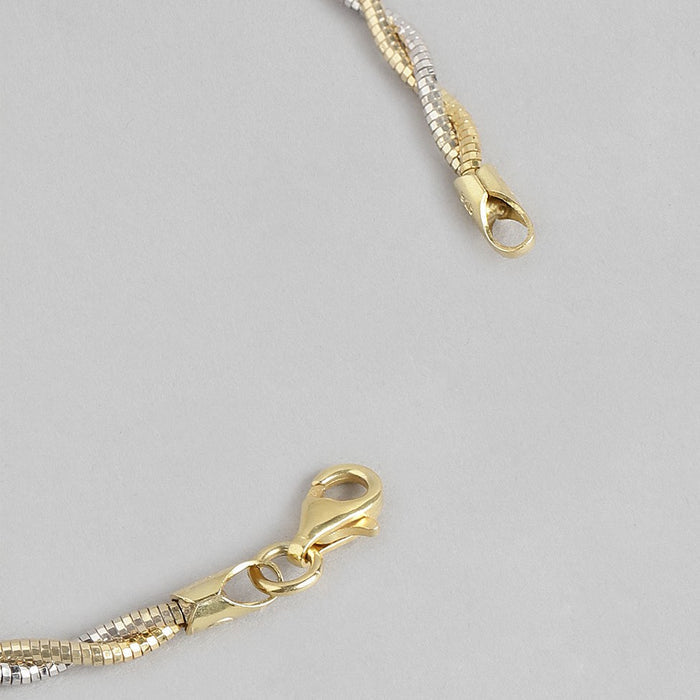 Radiant Harmony Dual Tone 925 Sterling Silver Bracelet
