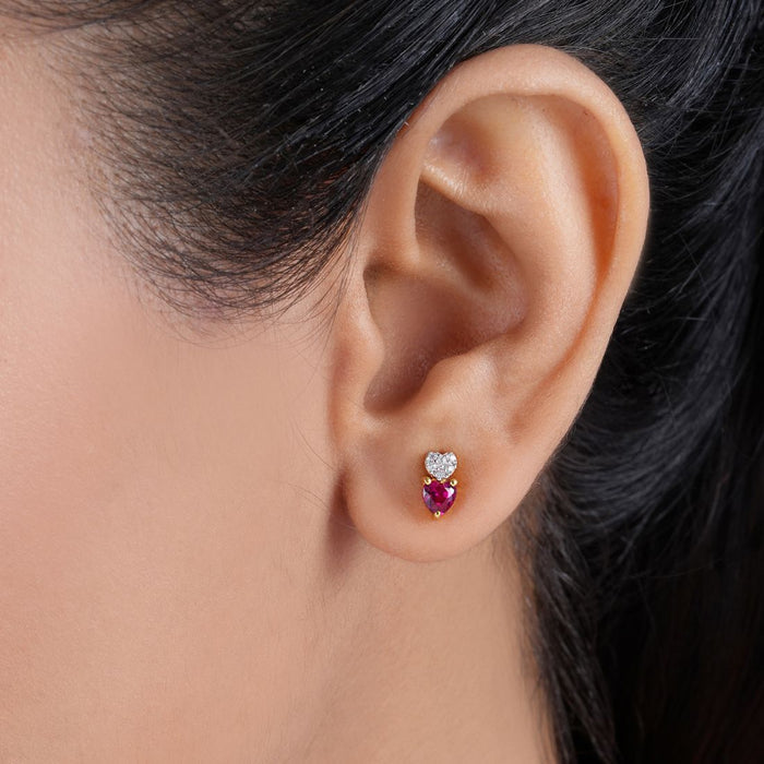 Radiant Heart Gold Plated 925 Sterling Silver Jewellery Set