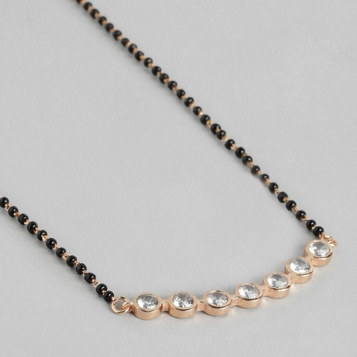 Radiant Love 925 Sterling Silver Mangal sutra with Cubic Zirconia