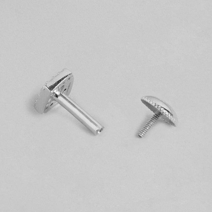 Radiant Reflections 925 Sterling Silver Abstract Earrings