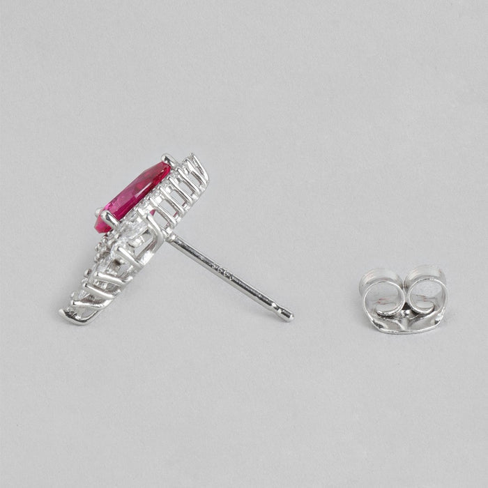 Radiant Rhodium Glow Cubic Zirconia 925 Sterling Silver Earrings