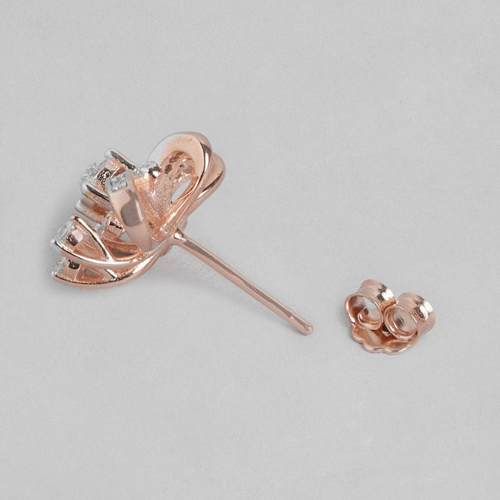Radiant Rose Cubic Zirconia 925 Sterling Silver Jewelry Set