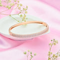 Radiant Rose Gold 925 Sterling Silver Bracelet with Cubic Zirconia