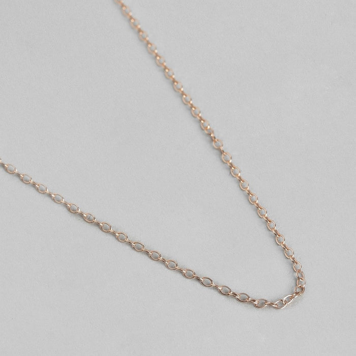 Radiant Rosegold Elegance 925 Sterling Silver Link Chain