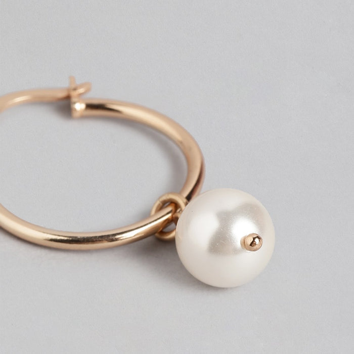 Radiant Rosewater Rose Gold-Plated 925 Sterling Silver Jewelry Set with Freshwater Pearls