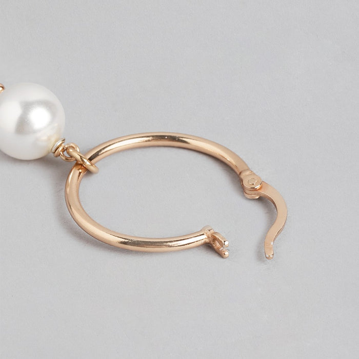 Radiant Rosewater Rose Gold-Plated 925 Sterling Silver Jewelry Set with Freshwater Pearls