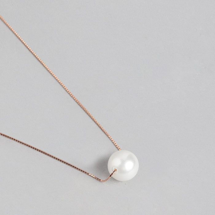 Radiant Rosewater Rose Gold-Plated 925 Sterling Silver Jewelry Set with Freshwater Pearls