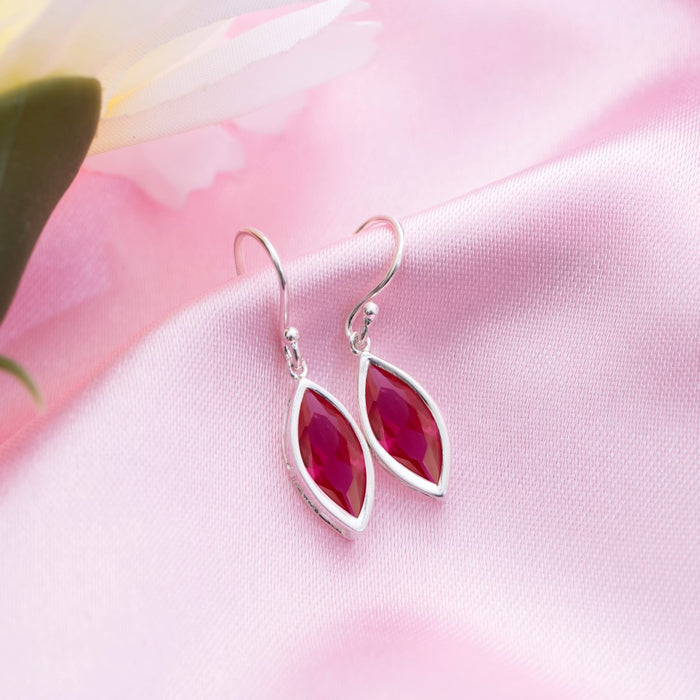 Radiant Teardrop Elegance Rhodium-Plated CZ 925 Sterling Silver Earrings