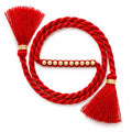 Radiant Thread 10 Beads of Love Gold Plated Silver Rakhi