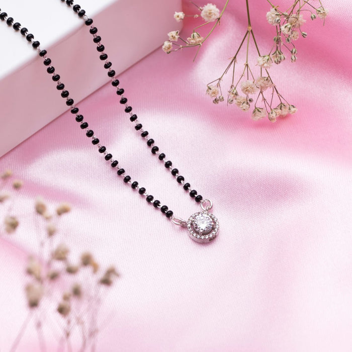 Radiant Union 925 Sterling Silver Rhodium-Plated Mangalsutra