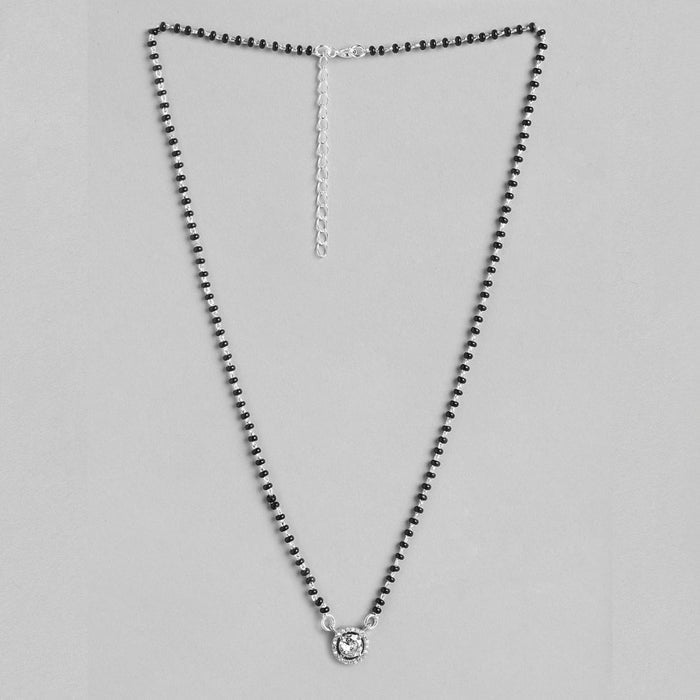 Radiant Union 925 Sterling Silver Rhodium-Plated Mangalsutra