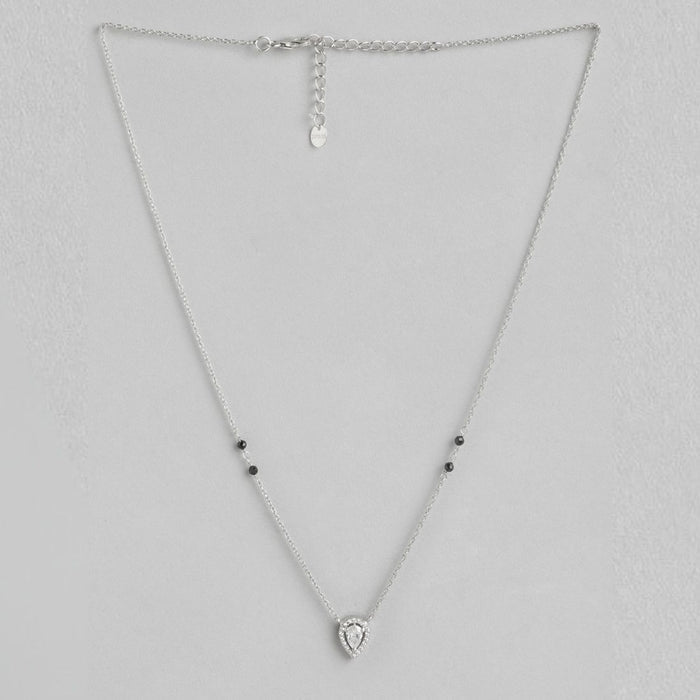 Radiant Vows CZ Rhodium Plated 925 Silver Mangalsutra
