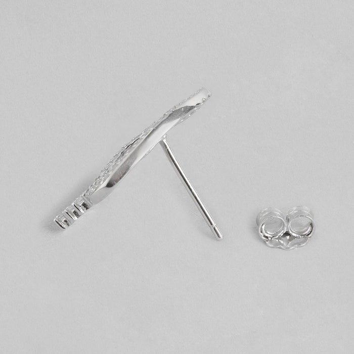 Radiant Zirconia Sparkle Dual Tone-Plated 925 Sterling Silver Drop Earrings