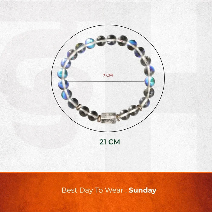 Rainbow Aura Stone Bracelet (Tula Rashi) Libra - view 3