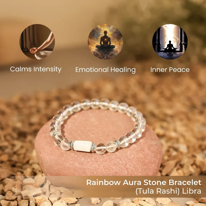 Rainbow Aura Stone Bracelet (Tula Rashi) Libra - view 4