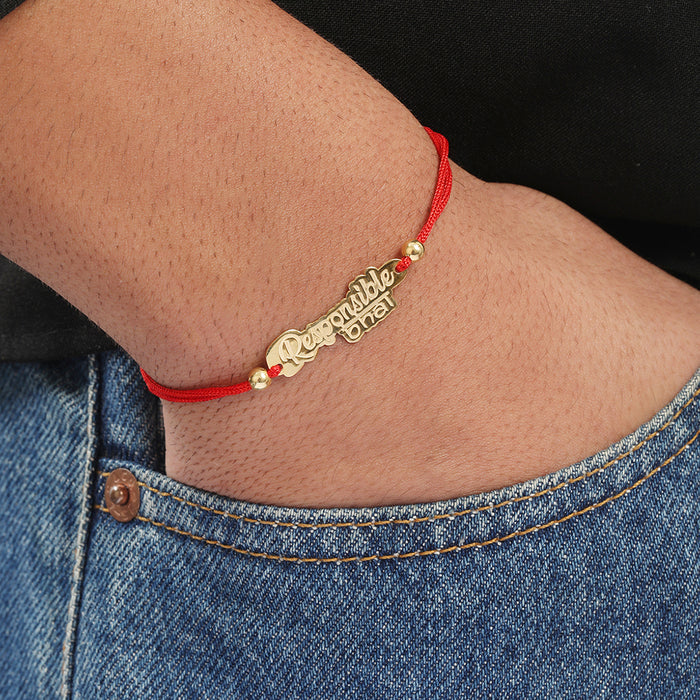 Rakhi Special 925 Sterling Silver Responsible Bhai Rakhi