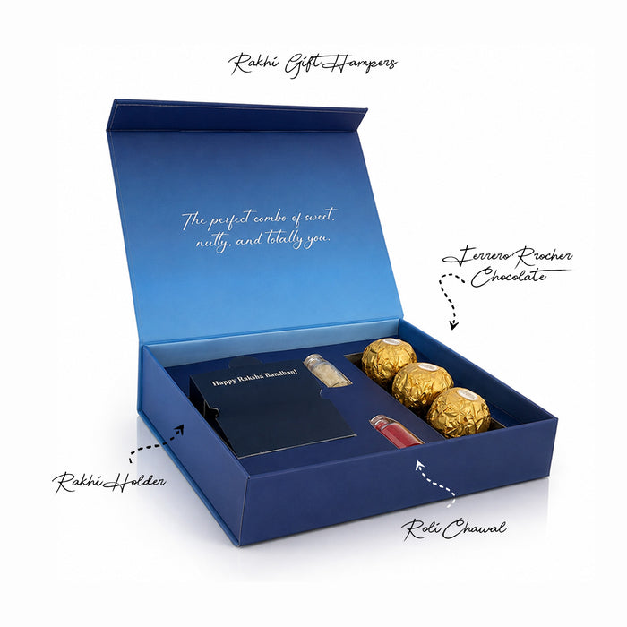 Rakhi Special Ferrero Rocher Gift Hamper (Hamper Only)