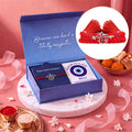 Ram Dhanush Oxidised 925 Silver Rakhi Fridge Magnet Hamper