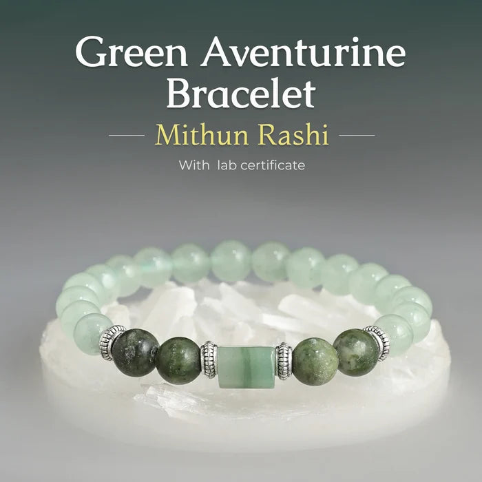 Rashi bracelet duo – two natural zodiac stone bracelets