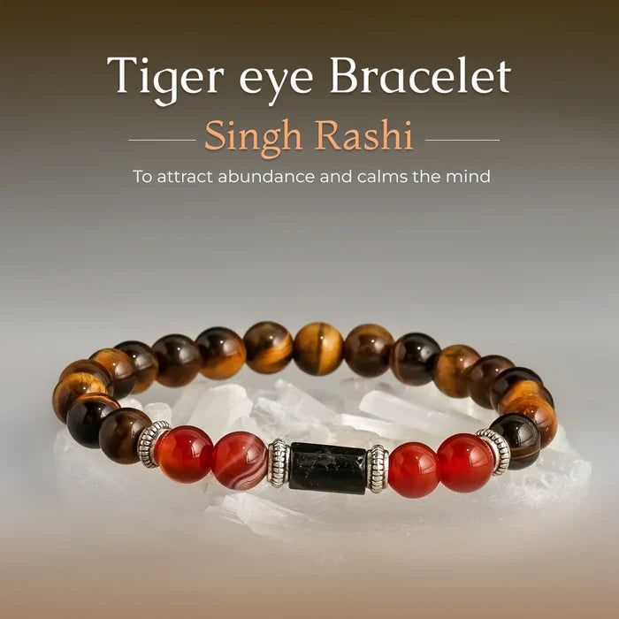 Rashi bracelet duo gift set with two zodiac stone bracelets