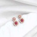 Ravishing Drop Rose Gold Plated 925 Sterling Silver Earrings
