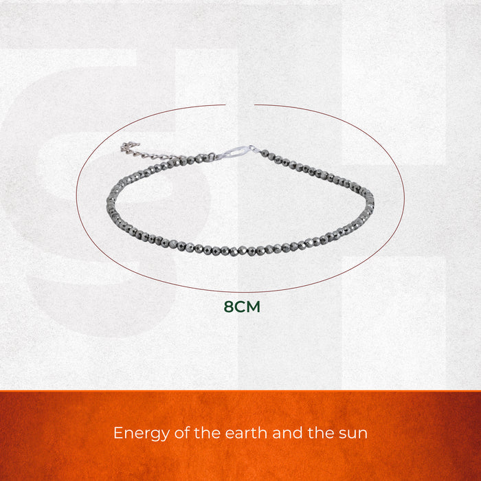 Raw Pyrite Anklet - view 2
