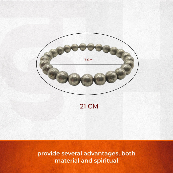 Raw Pyrite Bracelet | For Wealth, Confidence & Protection - view 6