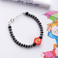 Red Smiley Floral 925 Sterling Silver Kids Bracelet (Age : 0-3 Years)