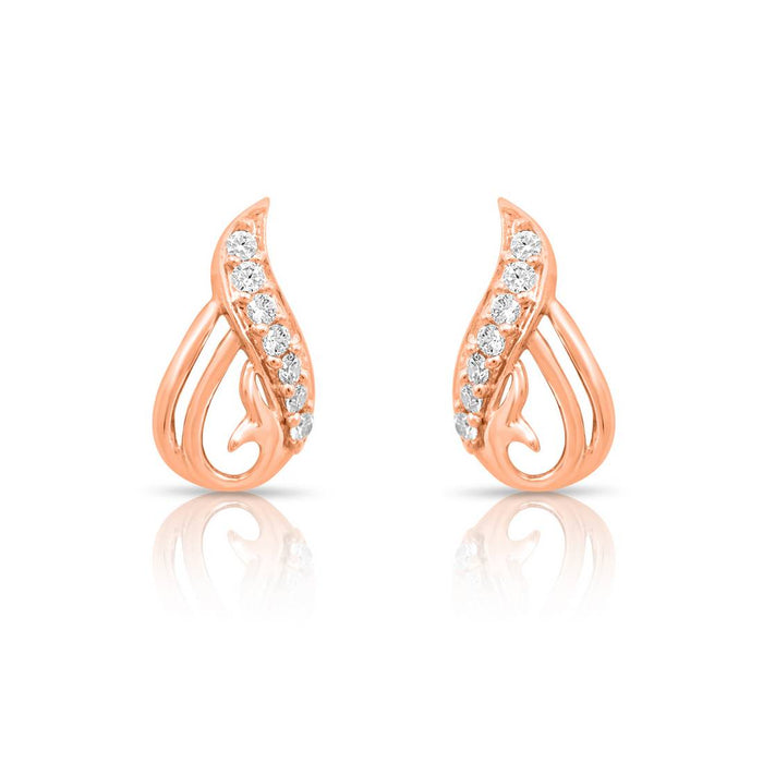 Refined Beauty Rose Gold Plated 925 Sterling Silver Jewelry Set