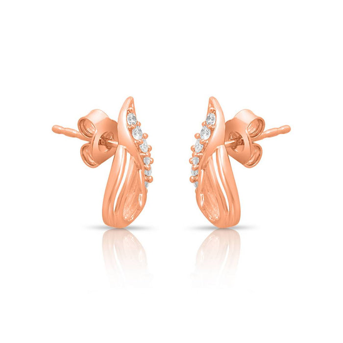 Refined Beauty Rose Gold Plated 925 Sterling Silver Jewelry Set