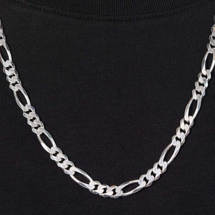 Refined Links Rhodium Plated 925 Sterling Silver Men's Chain